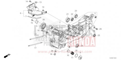 CARTER VILEBREQUIN GAUCHE NSS125ADM de 2021